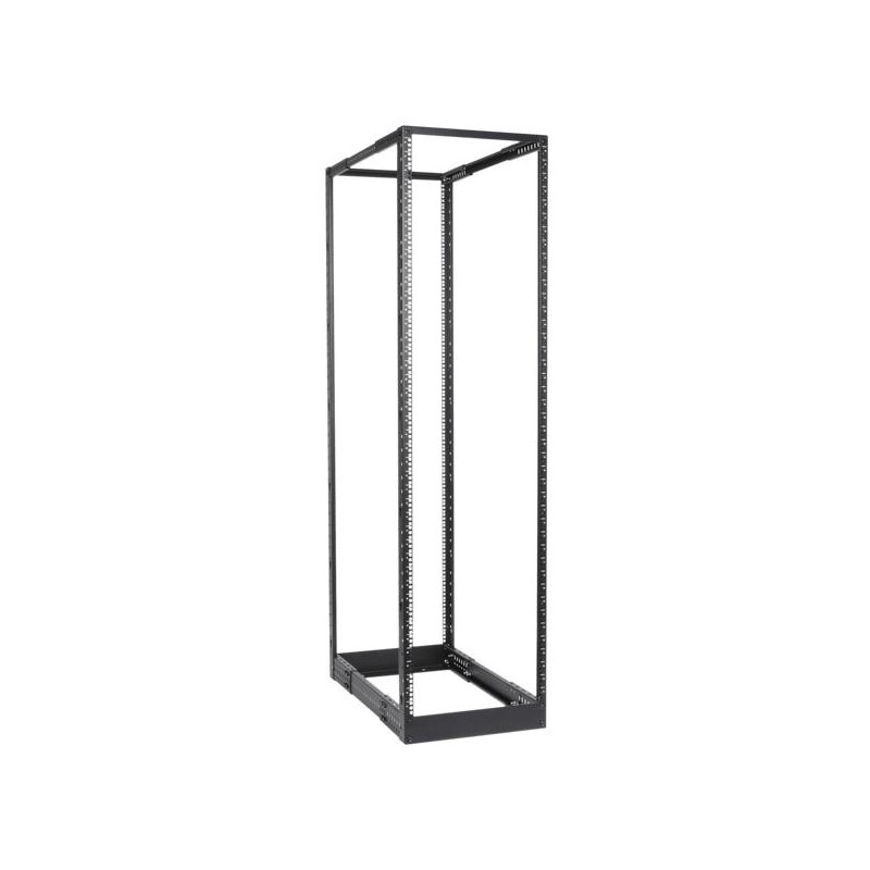 CAYMON DPR942/B 4-post 19" open-frame rack - 42 units - 550~1015 mm depth Black version